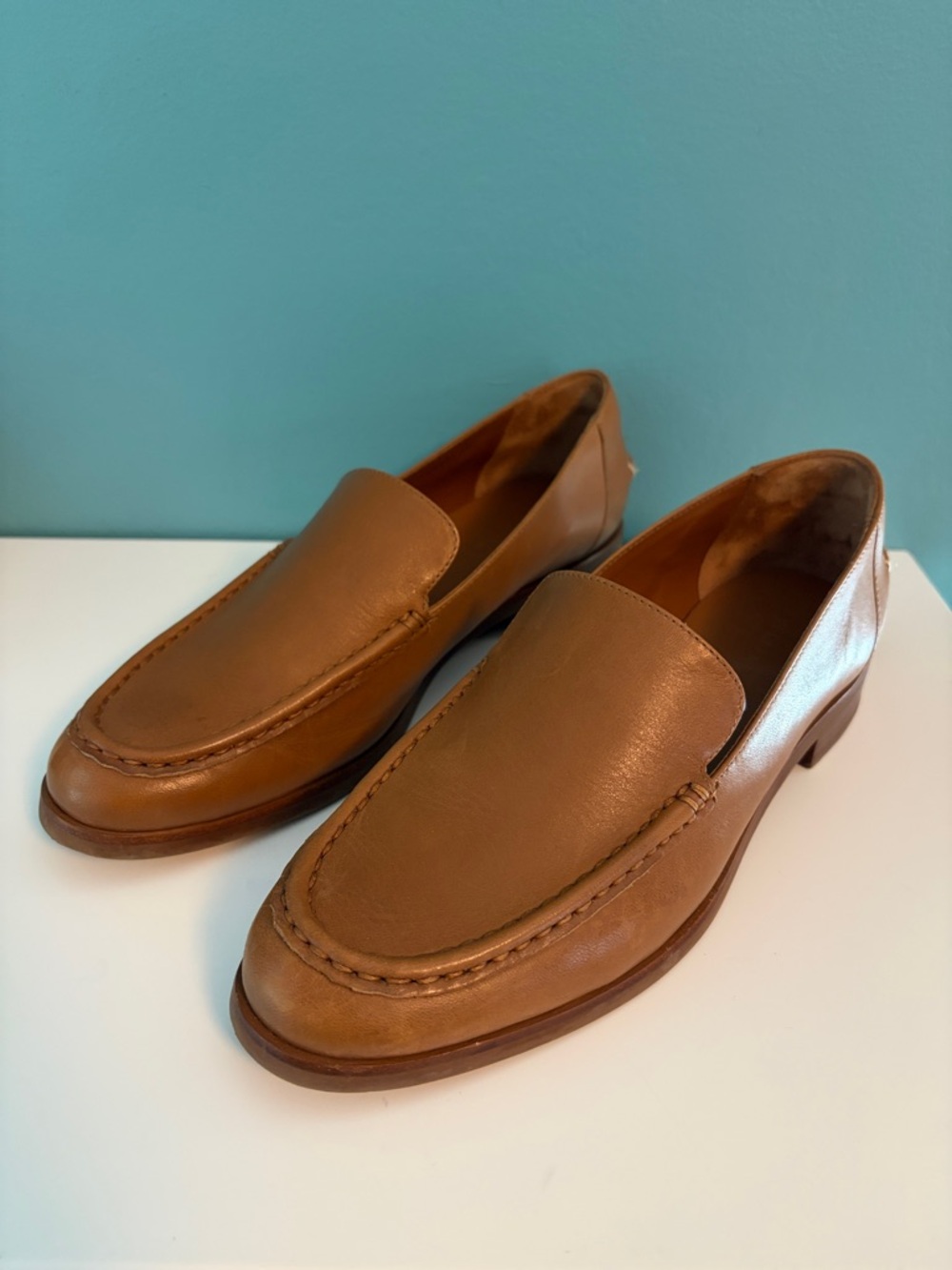 Everlane Brown Leather Slip-On Loafers